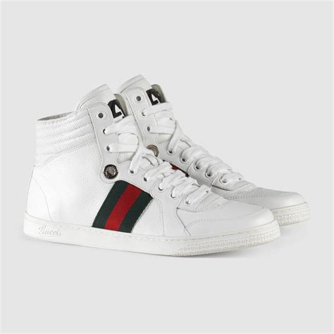 girls gucci high top white shose|saks Gucci girls.